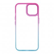Apple Iphone 14 Gradient Light Blue Bumper Silicone Gel Case Elektro