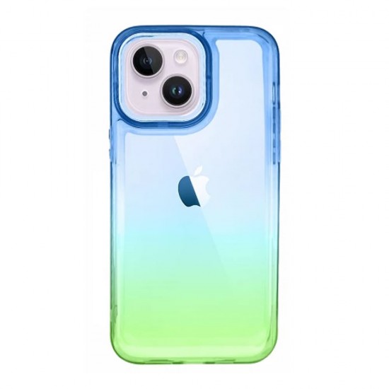 Capa Silicone Gel Bumper Apple Iphone 14 Plus Azul Verde Gradiente Elektro Capa Silicone Gel Bumper Apple Iphone 14 Plus Azul Verde Gradiente Elektro