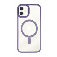 Funda De Gel De Silicona Bumper Apple Iphone 11 Violeta Magsafe