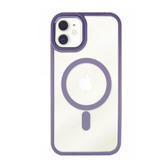 Capa Silicone Gel Bumper Apple Iphone 11 Roxo Magsafe Capa Silicone Gel Bumper Apple Iphone 11 Roxo Magsafe