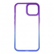 Capa Silicone Gel Bumper Apple Iphone 14 Roxo Gradiente Elektro