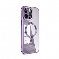 Apple Iphone 14 Pro Max Purple Magsafe Bumper Silicone Gel Case