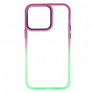 Apple Iphone 14 Pro Max Gradient Pink Bumper Silicone Gel Case Elektro