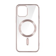 Funda De Gel De Silicona Bumper Apple Iphone 11 Rosa Magsafe