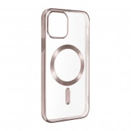 Funda De Gel De Silicona Bumper Apple Iphone 11 Rosa Magsafe