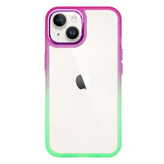 Capa Silicone Gel Bumper Apple Iphone 14 Verde Gradiente Elektro Capa Silicone Gel Bumper Apple Iphone 14 Verde Gradiente Elektro