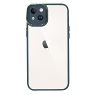 Capa Silicone Gel Bumper Apple Iphone 14 Plus Verde Com Protetor De Câmera Elektro