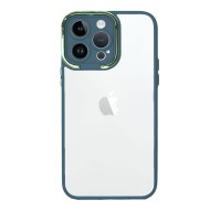Capa Silicone Gel Bumper Apple Iphone 14 Pro Verde Com Protetor De Câmera Elektro