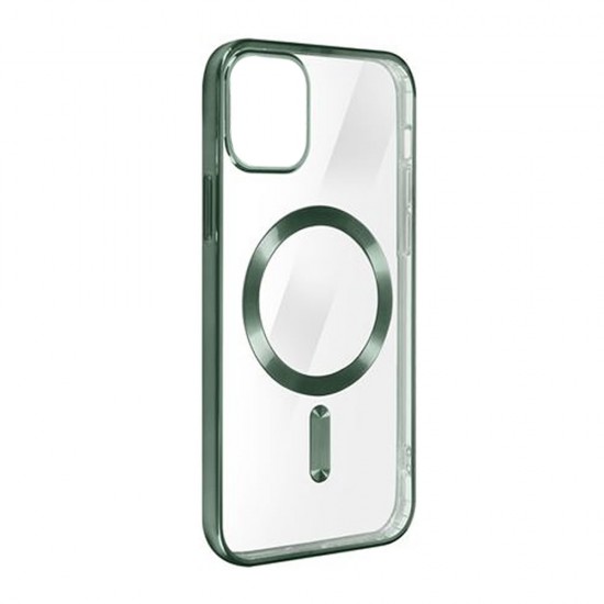 Capa Silicone Gel Bumper Apple Iphone 11 Verde Magsafe