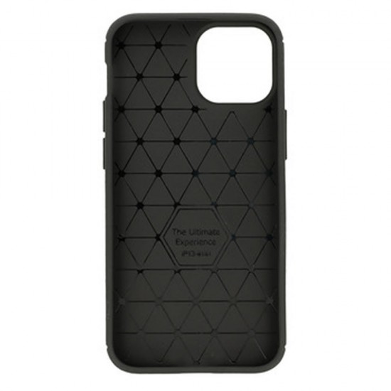 Capa Silicone Gel Carbon Apple Iphone 14 Preto Auto Focus Vennus