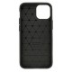 Capa Silicone Gel Carbon Apple Iphone 13 Preto Auto Focus Vennus