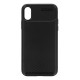 Capa Silicone Gel Carbon Apple Iphone X/Xs Preto Auto Focus Vennus