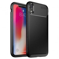 Apple Iphone Xr Black Auto Focus Vennus Carbon Silicone Gel Case