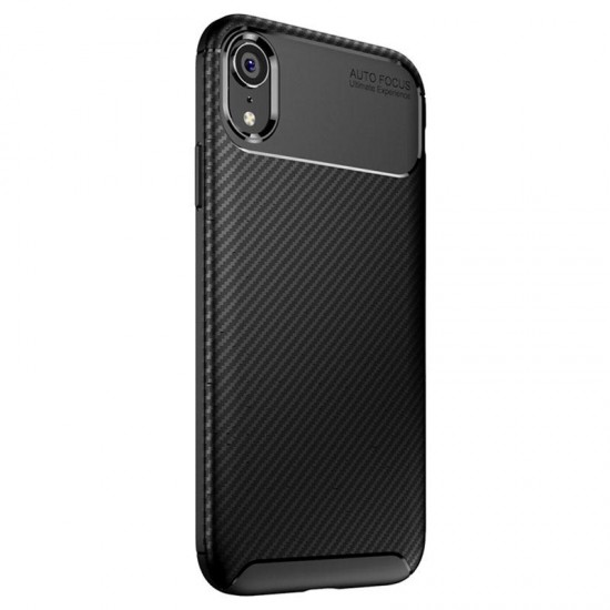 Funda De Gel De Silicona Carbon Apple Iphone Xr Negra Auto Focus Vennus Funda De Gel De Silicona Carbon Apple Iphone Xr Negra Auto Focus Vennus