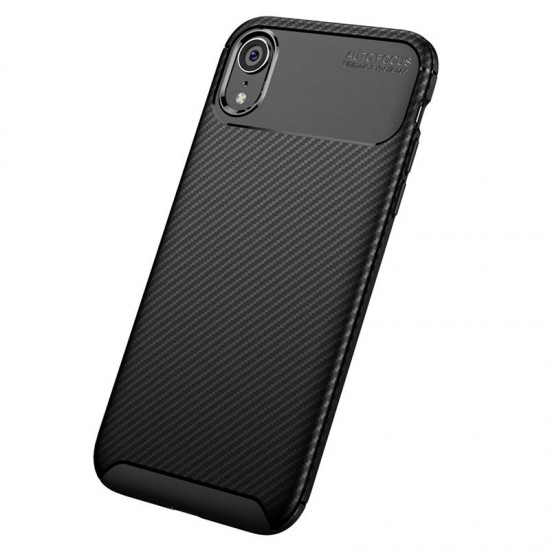 Funda De Gel De Silicona Carbon Apple Iphone Xr Negra Auto Focus Vennus Funda De Gel De Silicona Carbon Apple Iphone Xr Negra Auto Focus Vennus