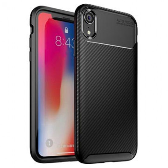 Funda De Gel De Silicona Carbon Apple Iphone Xr Negra Auto Focus Vennus Funda De Gel De Silicona Carbon Apple Iphone Xr Negra Auto Focus Vennus