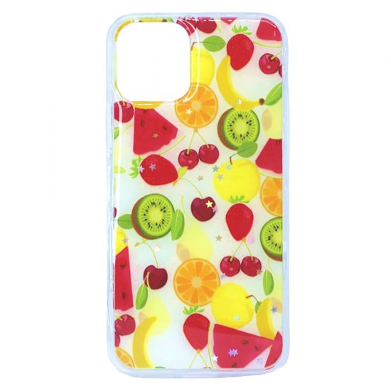 Capa Silicone Gel Com Desenho Apple Iphone 11 Pro Max Frutas