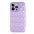 Apple Iphone 14 Pro Max Lilac Leather Cushioned Silicone Case With Camera Protector