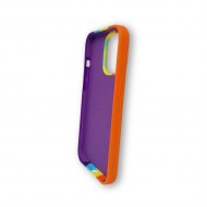 Apple Iphone 13/13 PRO 6.1" Silicone TPU Case Arcoiris Braided Design 1