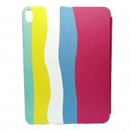 Capa Tablet Flip Cover Com Desenho Apple Ipad Air 4 Aquarela Rainbow Vertical Design 1