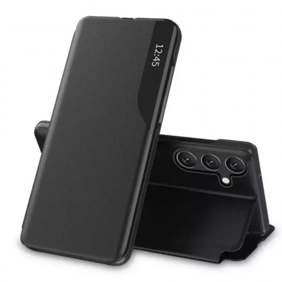 Capa Flip Cover Smart View Samsung Galaxy A54 5g Preto Com Protetor De Câmera Capa Flip Cover Smart View Samsung Galaxy A54 5g Preto Com Protetor De Câmera