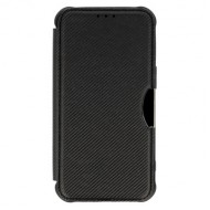 Samsung Galaxy A14 5G Black Razor Carbon Flip Cover Case With Camera Protector