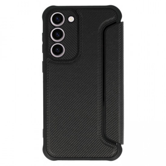 Capa Flip Cover Samsung Galaxy A14 5g Preto Razor Carbon Com Protetor De Câmera