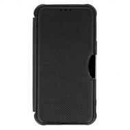 Samsung Galaxy S23 Ultra Black Razor Carbon Flip Cover Case With Camera Protector