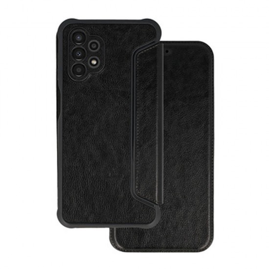 Capa Flip Cover Samsung Galaxy A13 4g Preto Razor Leather Carbon Com Protetor De Câmera Capa Flip Cover Samsung Galaxy A13 4g Preto Razor Leather Carbon Com Protetor De Câmera