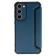 Capa Flip Cover Samsung Galaxy A14 5g Azul Marinho Razor Carbon Com Protetor De Câmera