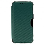 Capa Flip Cover Samsung Galaxy S23 Ultra Verde Razor Carbon Com Protetor De Câmera