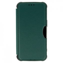 Samsung Galaxy S23 Ultra Green Razor Carbon Flip Cover Case With Camera Protector