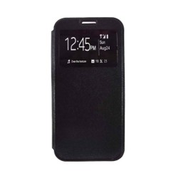 Samsung Galaxy A9 2018 Black Flip Cover With Candy Window Case