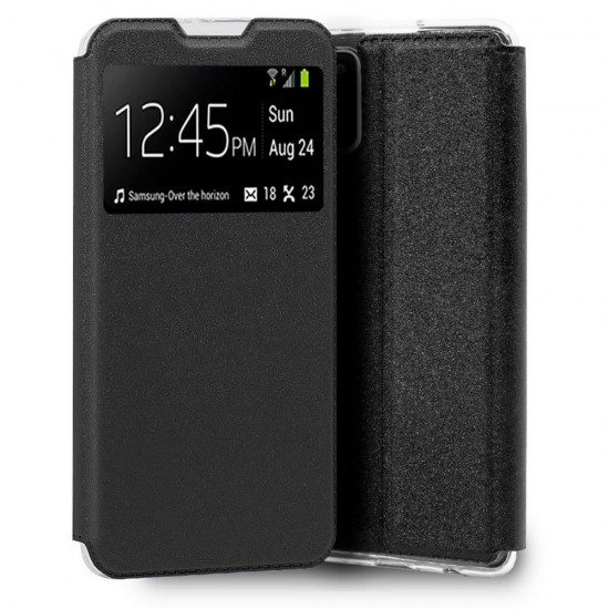 Capa Flip Cover Com Janela Candy Samsung Galaxy A03s A037 Preto