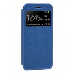 Candy Window Flip Cover Samsung Galaxy A8 Plus Blue Case