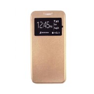 Capa Flip Cover Com Janela Candy Samsung Galaxy A8 2018 A530f Dourado