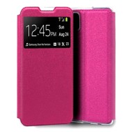 Samsung Galaxy A02 Pink Flip Cover With Candy Window Case