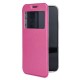 Samsung Galaxy A02 Pink Flip Cover With Candy Window Case