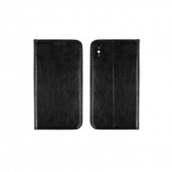 Capa Flip Cover Samsung Galaxy A01 Preto Pozioma Book