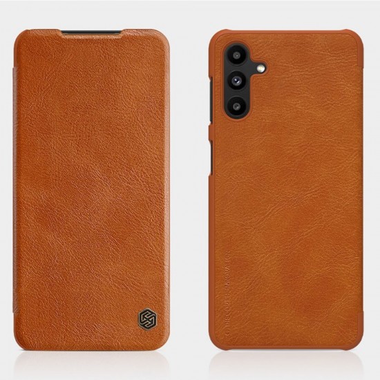 Capa Flip Cover Nillkin Quin Leather Samsung Galaxy A13 5g Castanho