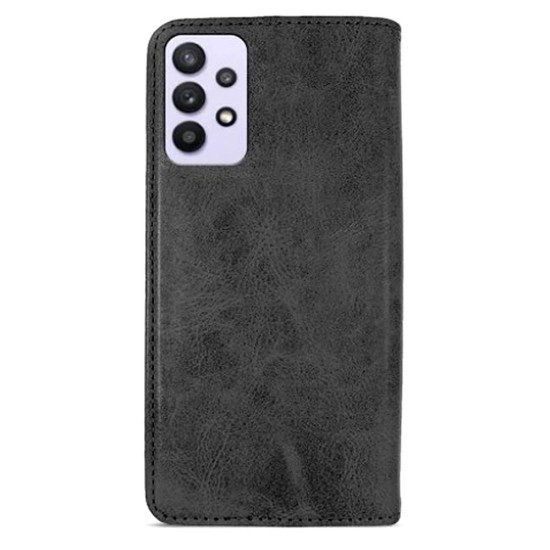 Samsung Galaxy A33 5G Black Leather Flip Cover Wallet Case