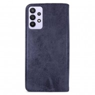 Samsung Galaxy A33 5G Dark Blue Leather Flip Cover Wallet Case