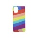 Capa Silicone Samsung Galaxy A02s Aquarela Rainbow Horizontal