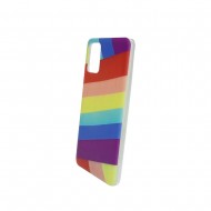 Samsung Galaxy A02S Aquarela Rainbow Horizontal Silicone Case