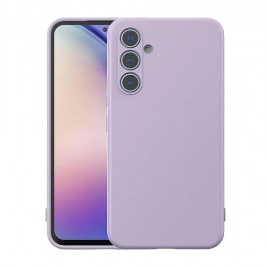 Samsung Galaxy A15 Lilac Silicone Case With Camera Protector