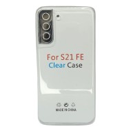 Capa Silicone Samsung Galaxy S21 Fe Transparente Protetor De Camera
