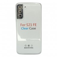 Capa Silicone Samsung Galaxy S21 Fe Transparente Protetor De Camera