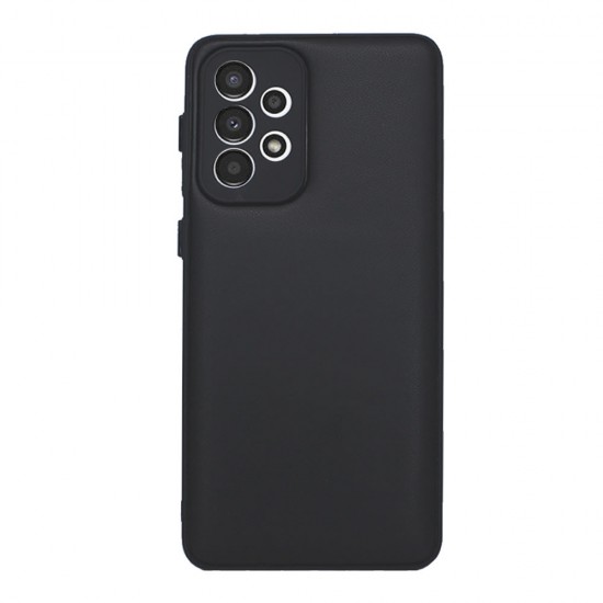 Capa Silicone Samsung Galaxy A33 5g Preto Leather Com Protetor De Câmera Capa Silicone Samsung Galaxy A33 5g Preto Leather Com Protetor De Câmera