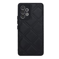 Capa Silicone Samsung Galaxy A33 5g Preto Leather Almofadada Com Protetor De Câmera