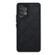 Samsung Galaxy A33 5G Black Leather Cushioned Silicone Case With Camera Protector Samsung Galaxy A33 5G Black Leather Cushioned Silicone Case With Camera Protector